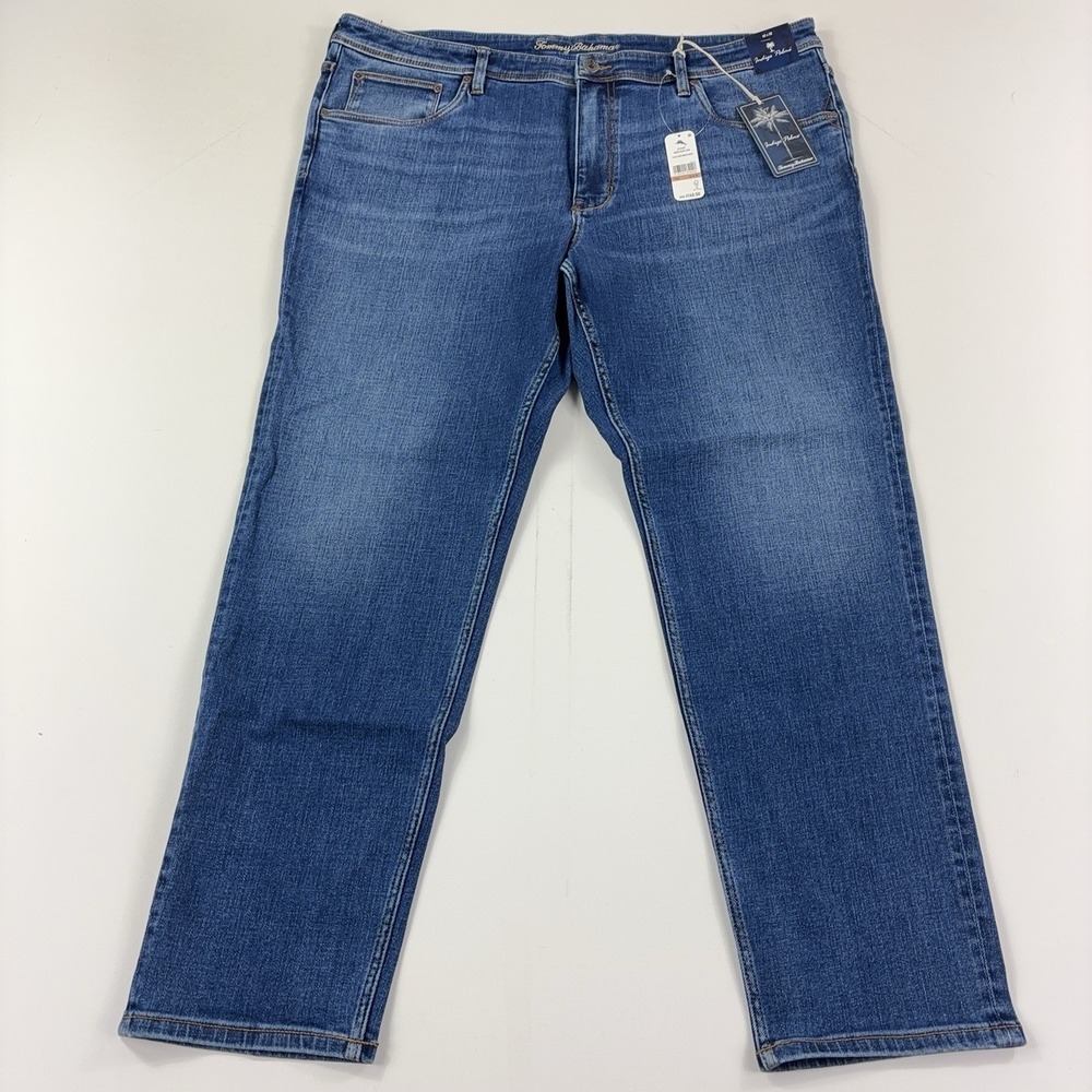 Tommy Bahama Indigo Palms Jeans Mens 42x32 Blue Medium Wash Straight Denim Pants
